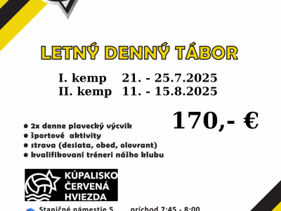 Letný denný tábor s ŠK Hornets Košice!
