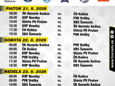 Od piatka do nedele HORNETS CUP 2026 v Košiciach!